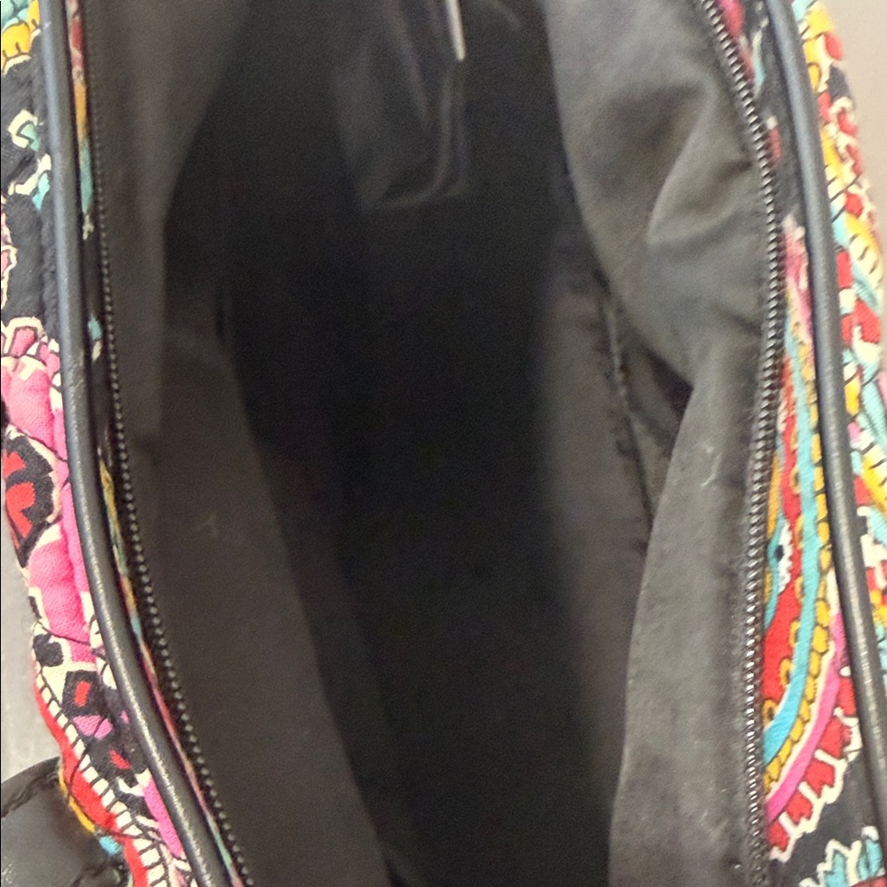 Vera Bradley Black Multi Parisian Paisley Quilted Tote - Picture 5 of 10